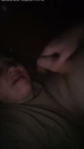 Wife helps me cum by licking and sucking the dick   Clip 1