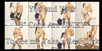Getting Fucked by a Real Man's Cock While You Just Watch