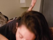 Joey Lee wakes up Horny with a Dick in Her Mouth POV