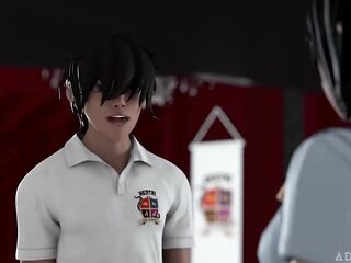 Manga Sex College 2nd Semester Part 1 - Anime Girl Gets Creampied on Her 1st Day Back