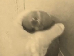 homemade gloryhole handjob with big cumshot