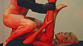 submissive asian ladyboy slave training & anal fisting