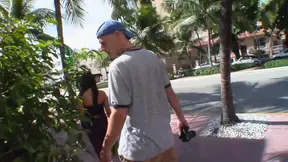 Stunning blonde with big boobs picked up and fucked