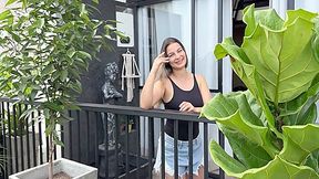 I Seduce My Married Neighbor And Invite Him Over To My House While My Cuckold Husband Is Away, He Fucks My Hairy Pussy! Liatovar