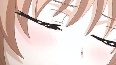 Sexy anime babe with white hair gets naughty in hentai porn