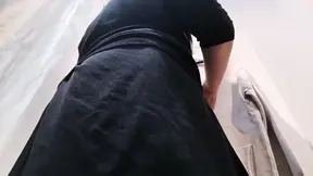 Stepmonster catches daughter with wet panties in the store