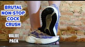 Rugged Salomon 10 Minutes Nonstop Crush - Cock Stuck to my Sole like a Piece of Gum & Tread Printed onto Flesh **VALUE PACK - all versions in 1 video** Dolores cock trampling crushing trainers sneakers hiking CBT hard heavy full weight ignore POV