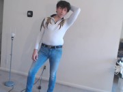 Rock N Roll Bodybuilder Maudau79 Poses in Full Clothes!