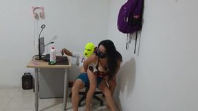 sex with the neighbor while I work on the computer