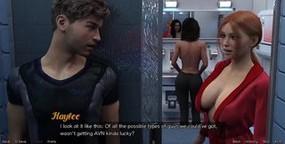 Stranded in Space - Nearly Caught by Big Tits Indian MILF
