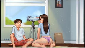 Summertime saga - gameplay - roleplay - jenny shower blowjob and pussy licking in bedroom