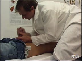 Teen patient fucks anally with his doctor on the hospital bed