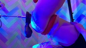 Krissy’s ass destroyed Jake the Minotaur long monster dildo balls deep pounding