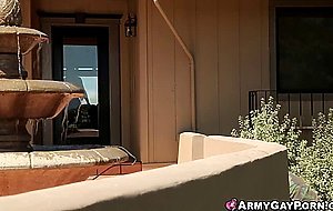 Army Johnny Torque serves his dick to Paul Canons tight wet ass
