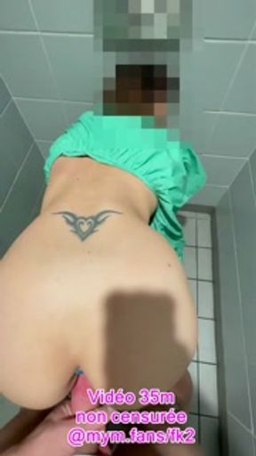 FK2 - Exhib and fuck HARD public in a large furniture store with a young cock