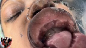 Ebony Neighbor Sloppy Spitty Makeout Session