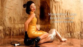 Mummified Latex Breath Control (Complete): Cold Water and Facesitting Control