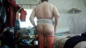 WIENER GIRL - girdled wiener play