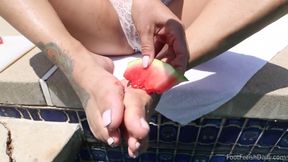 Orion Raye watermelon toes