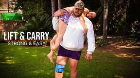 Strong Lift & Carry – She Gets Easily Picked Up & Carried Around