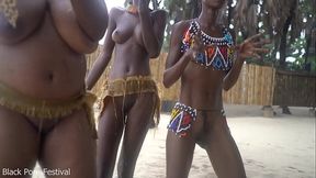 Skinny witches dance to summon rain