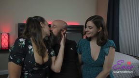 Evie, AZPornstar, and Delphi Have a Sexy, Sensual Threesome