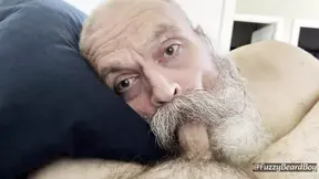 Big Moustache Daddy Bear Sucking Fuzzybeardboy Cock