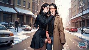Transvestite Thrills on City Street's Anal Bliss XXX!