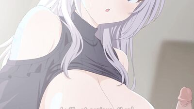 Alya Can't Stop Cheating in Russian: POV Hentai with deepthroating, creampie, and phone sex