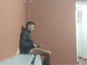 Anal en el vestuario durante vacaciones