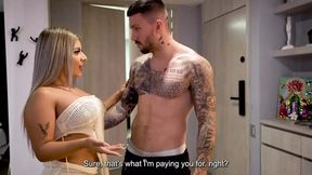 Colombian maid NatyDelgado gets fucked by RaulsBud and ends up riding his big Spanish cock in spoon