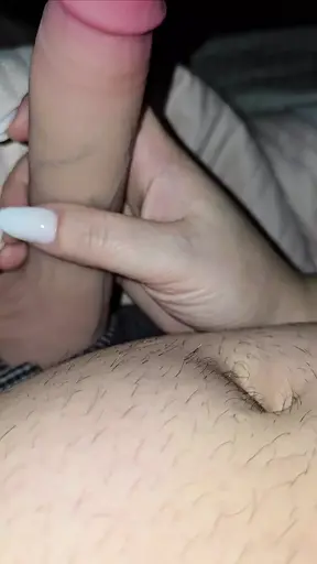 Step mom handjob step son pink big dick in erection