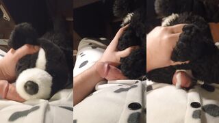 BadDogbanjo makes one-eyed spunking babe in a furry outfit!