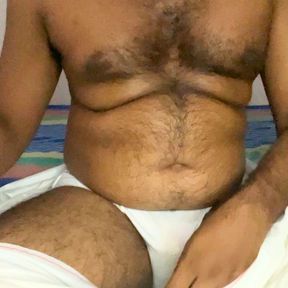 Kerala Daddy white Sarong and White Underwear