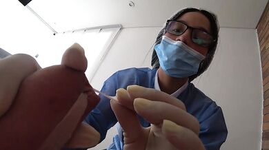 Nurse patient in pantyfree anal caught on cam