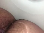 Hairy  Plays With Dildo
