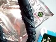 Sinnovator Kraken Double Depth Training Platinum Silicone Dildo - UNBOXING Bottomtoys