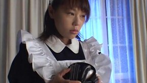 ”BDSM asian bows to master as she sucks dick”