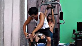 These ticklish boys just keep coming for a workout, and they surely get one! This time Asian cutie Idol gets restrained to the gym equipment for a wholesome tickle workout on every muscle of his twink body.