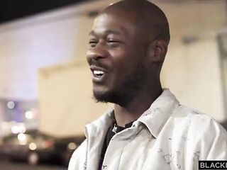 BLACKEDRAW Breasty gal takes on BBC