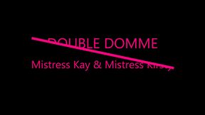 Double Domme - Breaking the foot slaves balls