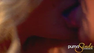 Jayden James and Puma Swede enjoy passionate pussy licking on the table