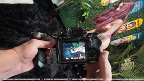 Stunning Model Takes on TikTok Photographers in Wild Street Shoot - Epic Moments with Luna Legend!