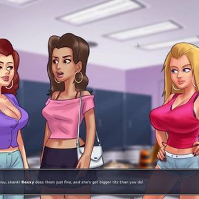 Summertime Saga - Exibitionism on the school lockers (pt.3)