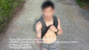 Japanese twink flashes wild under shorts ends up destroyed in public