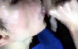 French boy suck old man in car