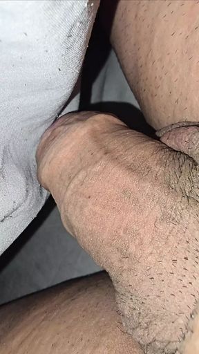 Step mom close up handjob step son thick cock in bed