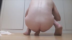 First DP for straight guy - watch me try hard and succeed using two dildos