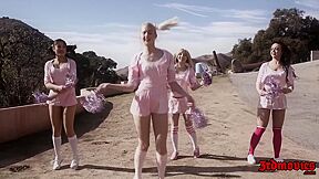 Lesbian Teen 18+ Cheerleaders Sex Orgy