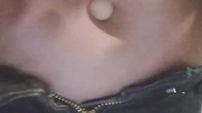 Bondage outfit handcuffed and drinking